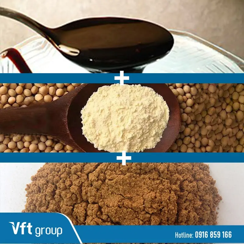 Hỗn hợp mật rỉ đường và bột đậu nành cũng là 1 cách tạo màu nước trong nuôi tôm